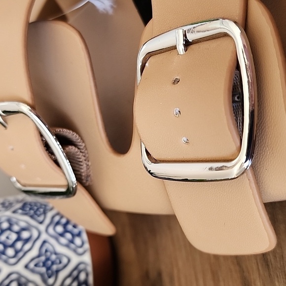 Torrid - 9WW, Double Buckle Slide (Wide Width) in Tan Beige - Picture 5 of 13